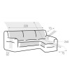 Cubre Acolchado Chaise Longue Maui