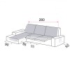 Cubre Acolchado Reversible Chaise Longue Relax Polster