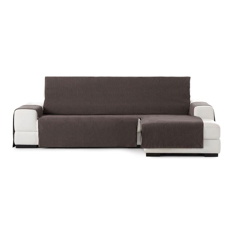 Funda de sofá en forma de L para sala de estar, impermeable,  antideslizante, acolchada, gris sólido, Protector para Chaise Longue