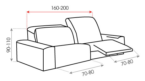 Funda Sofá Relax Stark Multielástica 2 pies - FUNDASDESOFA